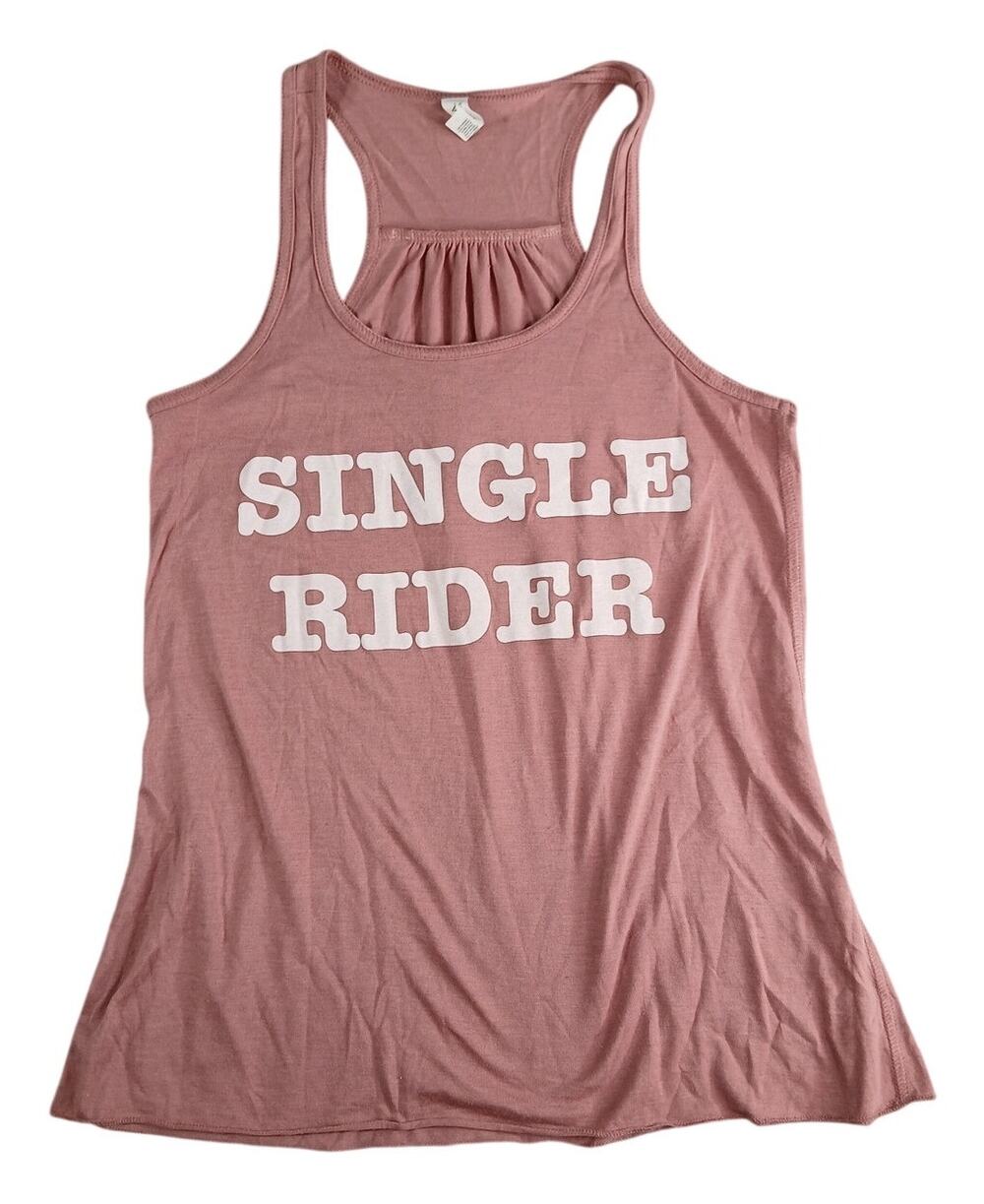 Bella Canvas Tank Top Womens Small Pink Single Rider Disneyland Disneyworld Ride